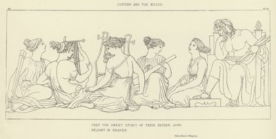 Júpiter y las Musas de John Flaxman